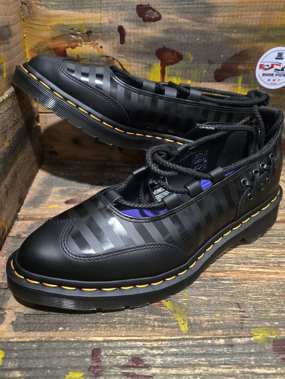 Dr. Martens X Wednesday (Elphie II WDN) Ballet Flats In Women Size 7 New